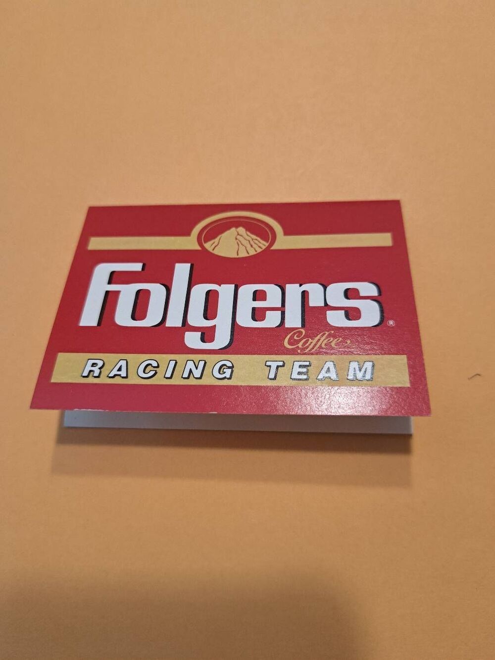 1990 Folger’s Coffee Racing NASCAR Pocket Schedule Mark Martin Roush Vintage